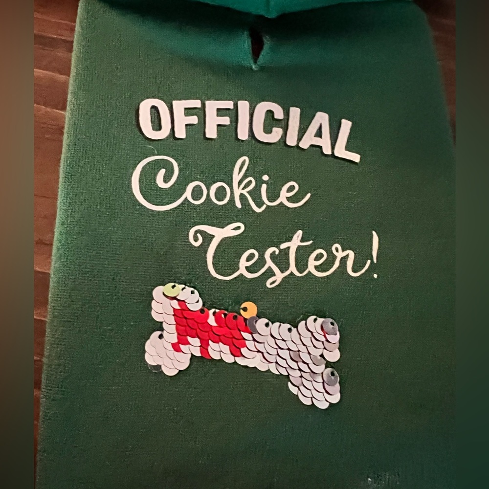 Dog outfit Official cookie taster sweatshirt - Picture 6 of 6